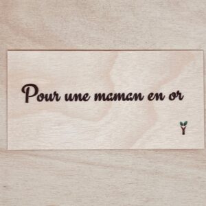 carte Pour une maman en or