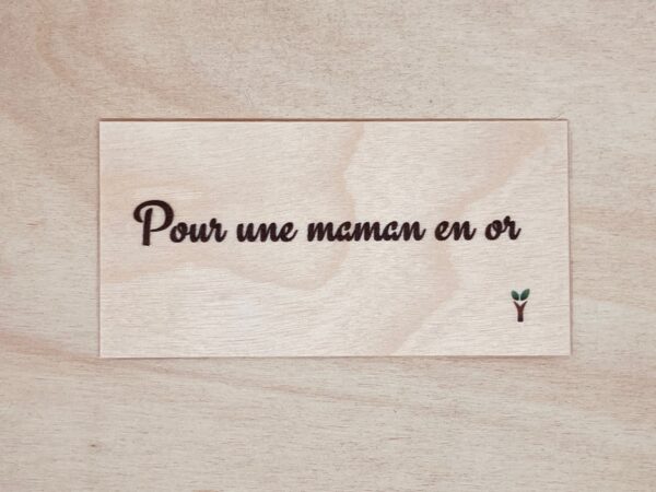 carte Pour une maman en or