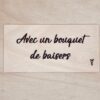 carte Avec un bouquet de baisers