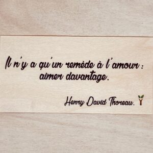 Il n'y a qu'un remède à l'amour aimer davantage