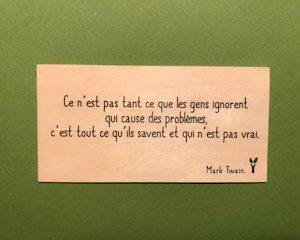 Ce n'est pas tant ce que les gens ignorent