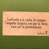 Confronté à la roche