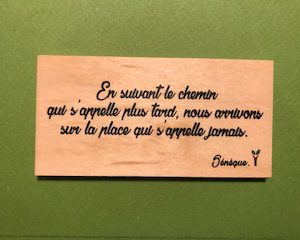En suivant le chemin