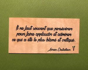 Il ne faut souvent que persévérer