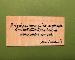 Il n'est pas rare qu'on se glorifie