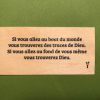 Si vous allez au bout