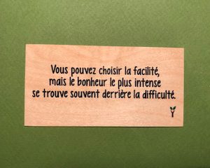 Vous pouvez choisir la facilité