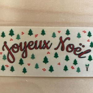 carte en bois joyeux noel