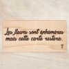 Les fleurs sont éphémères mais cette carte restera