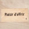 Plaisir d'offrir carte