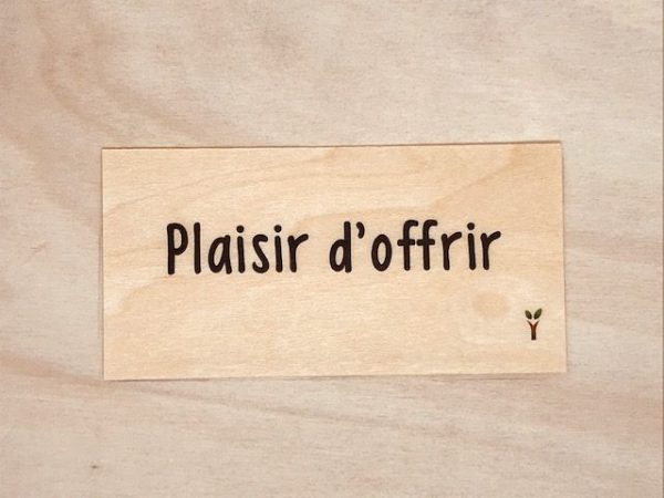 Plaisir d'offrir carte