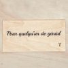 Pour quelqu'un de génial