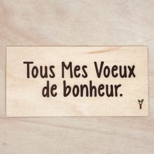 Tous mes voeux de bonheur