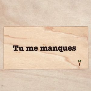 tu me manques carte