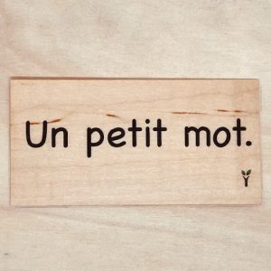 Un petit mot