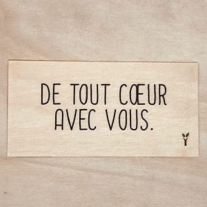 De tout coeur avec vous