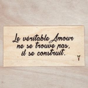 Le véritable amour ne se trouve pas