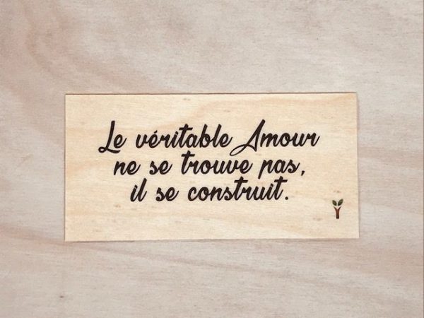 Le véritable amour ne se trouve pas