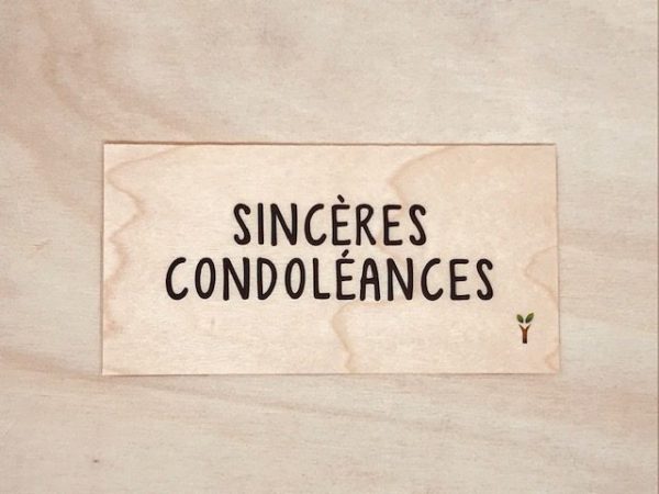 Sincères Condoléances