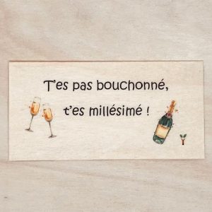 T'es pas bouchonné