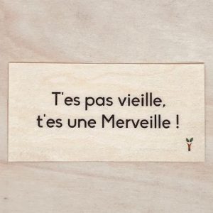 T'es pas vieille t'es une merveille