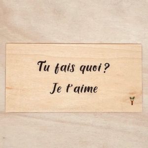 Tu fais quoi je t'aime