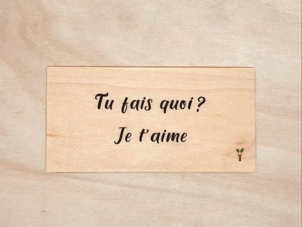 Tu fais quoi je t'aime