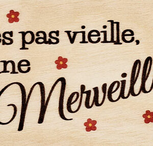 T'es pas vieille , t'es une merveille