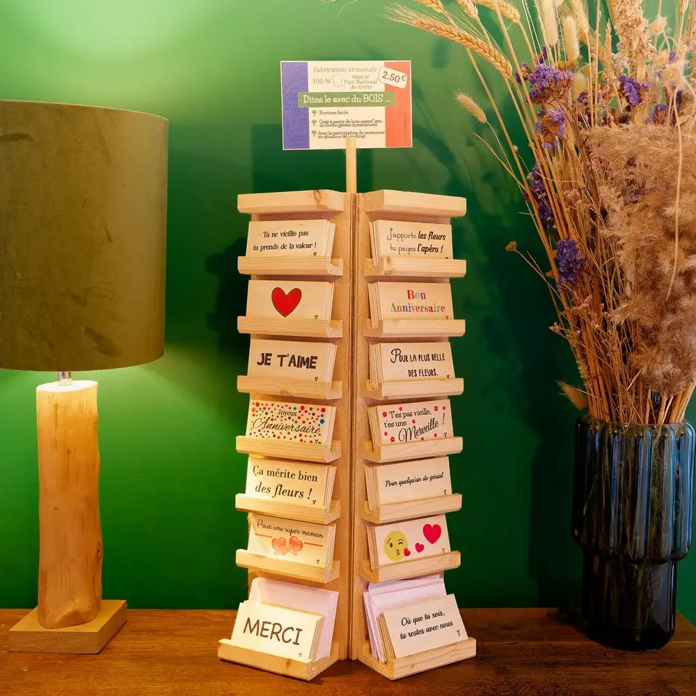 offres support carte en bois
