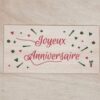 Joyeux anniversaire carte en bois