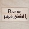 pour un papa génial carte en bois