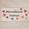 merveilleuse maman carte en bois