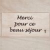merci pour ce beau séjour carte en bois
